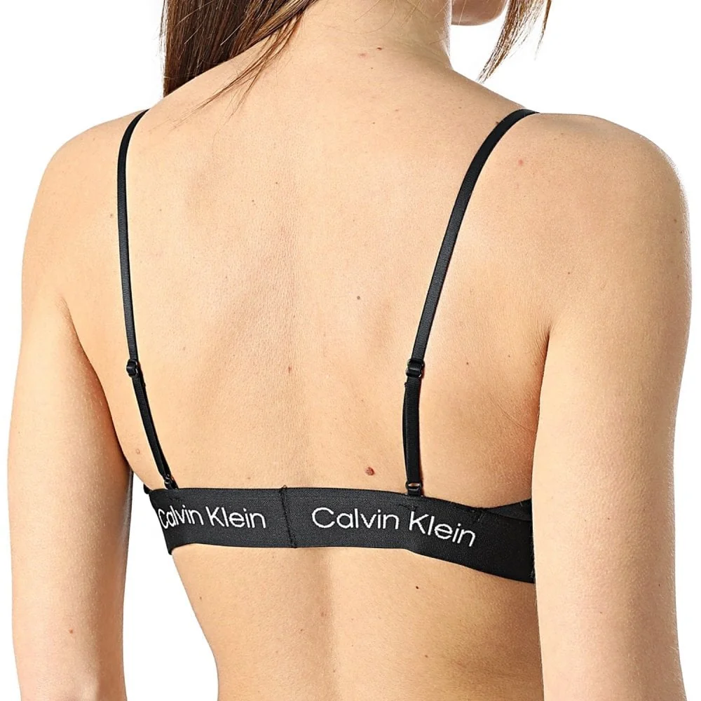 CK 1996 Unlined String Bralette, Black - Image 5
