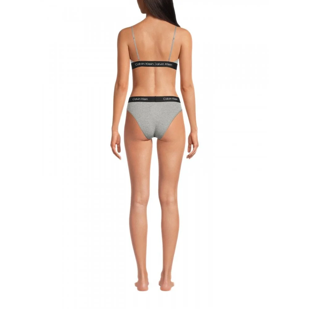 CK 1996 Unlined String Bralette, Grey Heather - Image 5