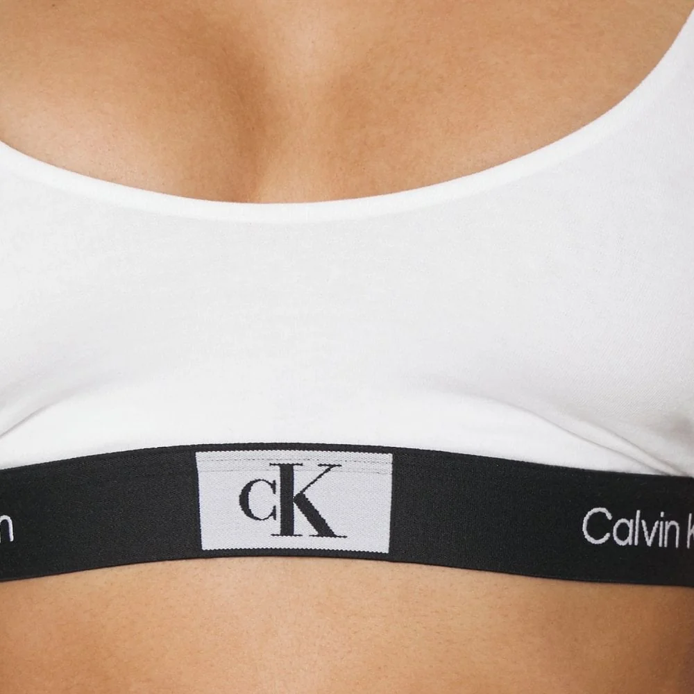 CK 1996 Unlined String Bralette, White - Image 3