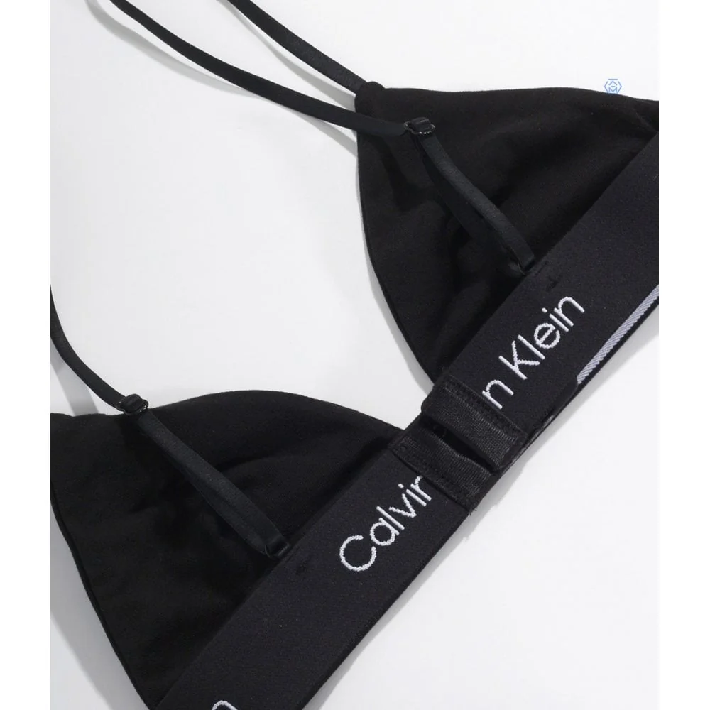 CK 1996 Unlined Triangle Bra, Black - Image 7