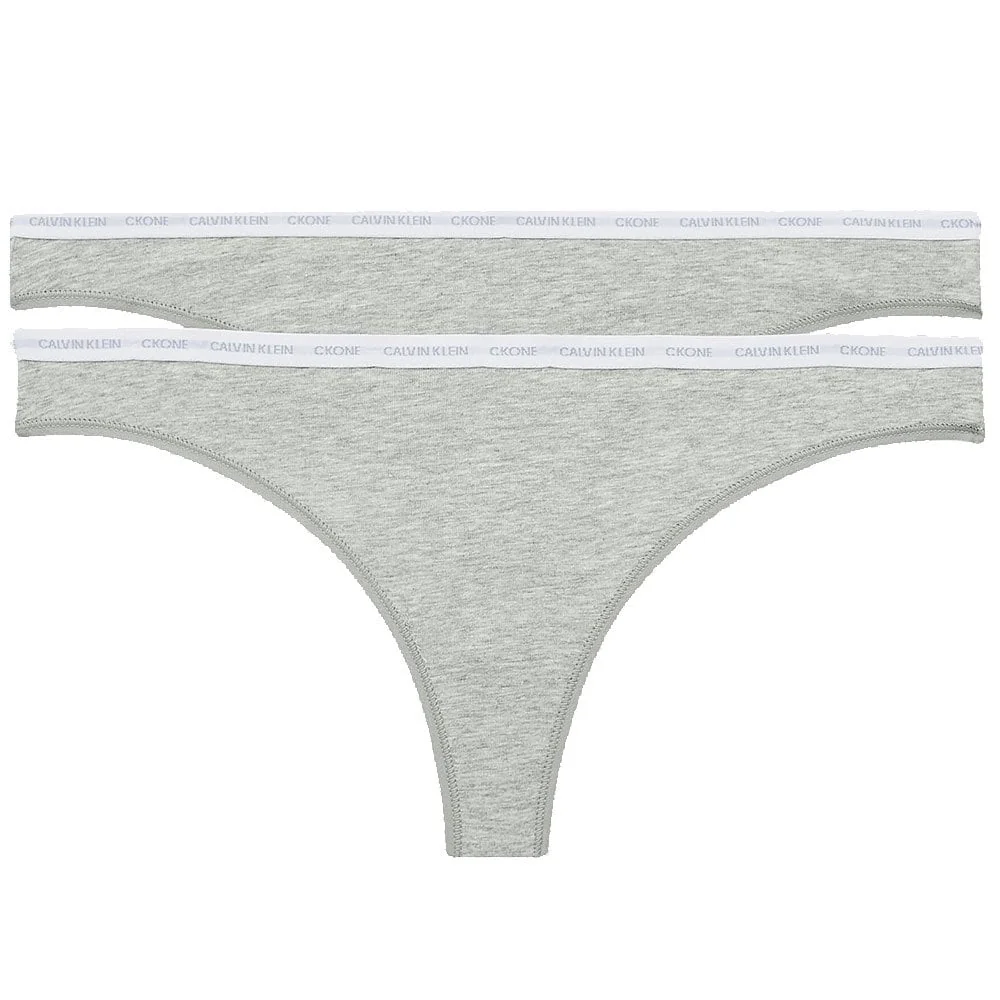 CK One 2-Pack Thong, Grey