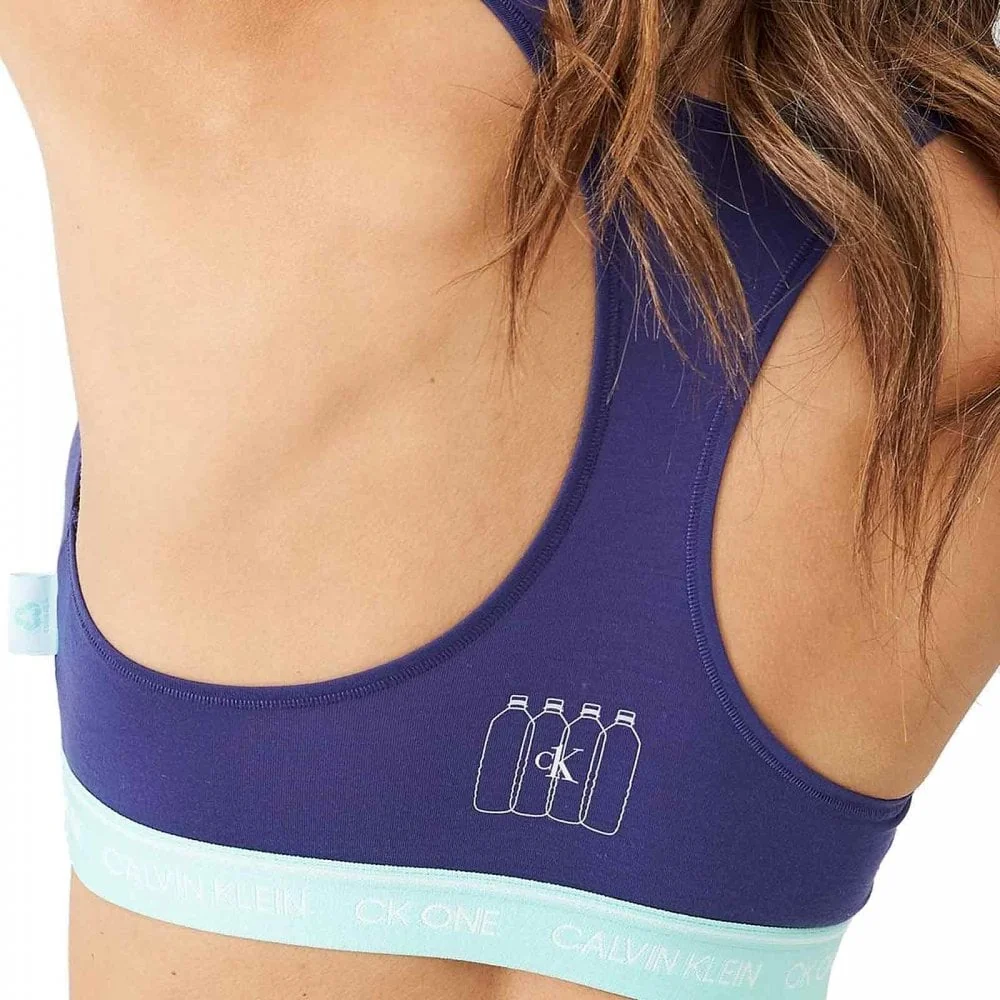 CK One Recycled Bottles Bralette, Blue Whale - Image 2