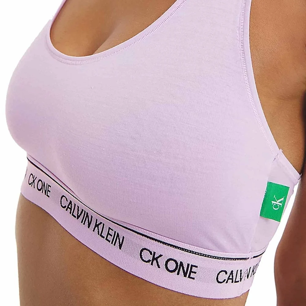 CK One Recycled Bralette, Mauve Berry - Image 3
