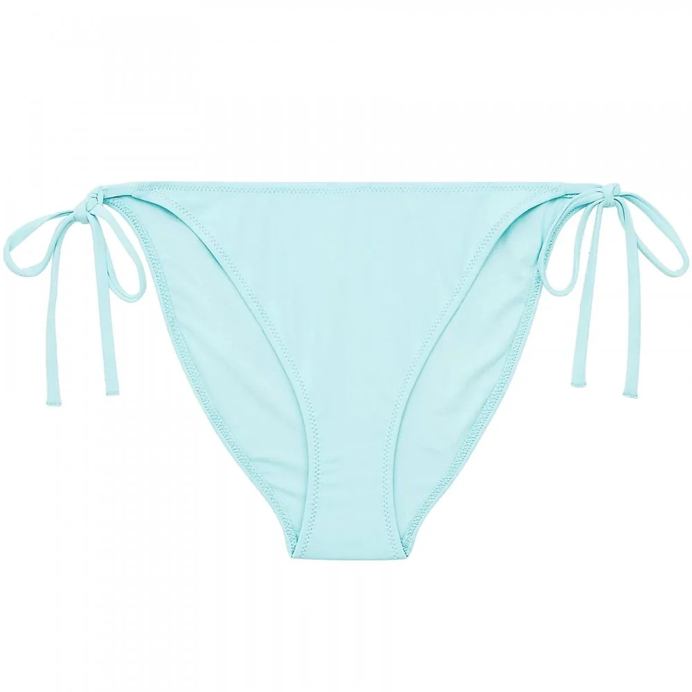 CK One Side Tie Swimwear Bikini Bottom, Soft Turquoise