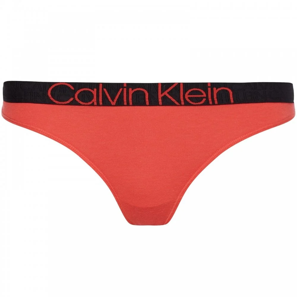 CK Reconsidered Comfort Thong, Punch Pink