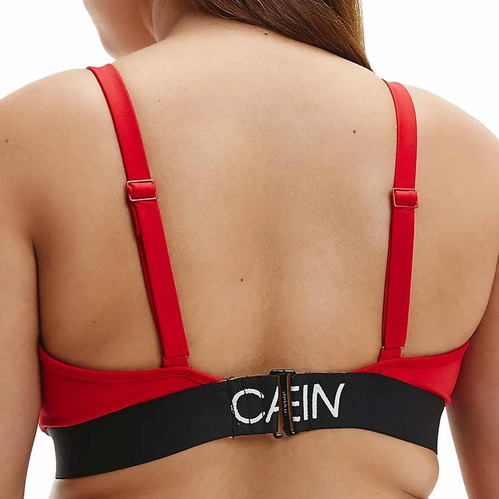 Core Curve Swimwear Bikini Top, Rustic Red - Image 3