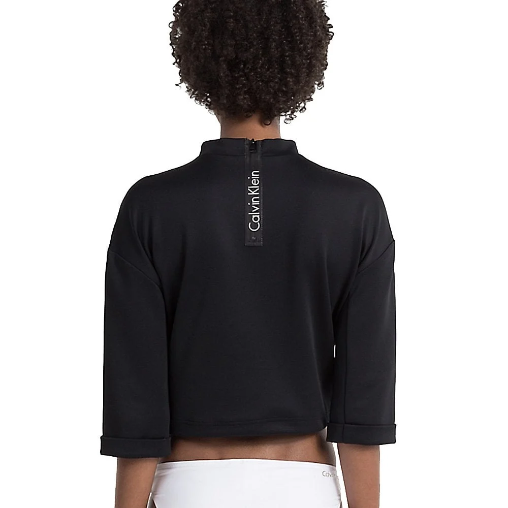 Core Neo Swimwear Crop Top, Black - Image 3