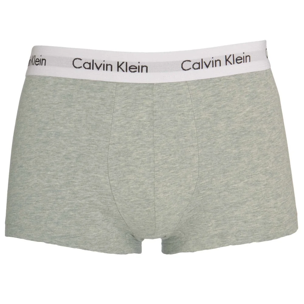 3-Pack Low-Rise Boxer Trunks, Black/Grey/White - Image 4