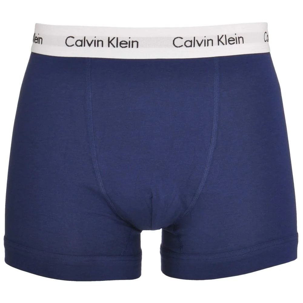 3-Pack Boxer Trunks, Blue/Red/White - Image 2