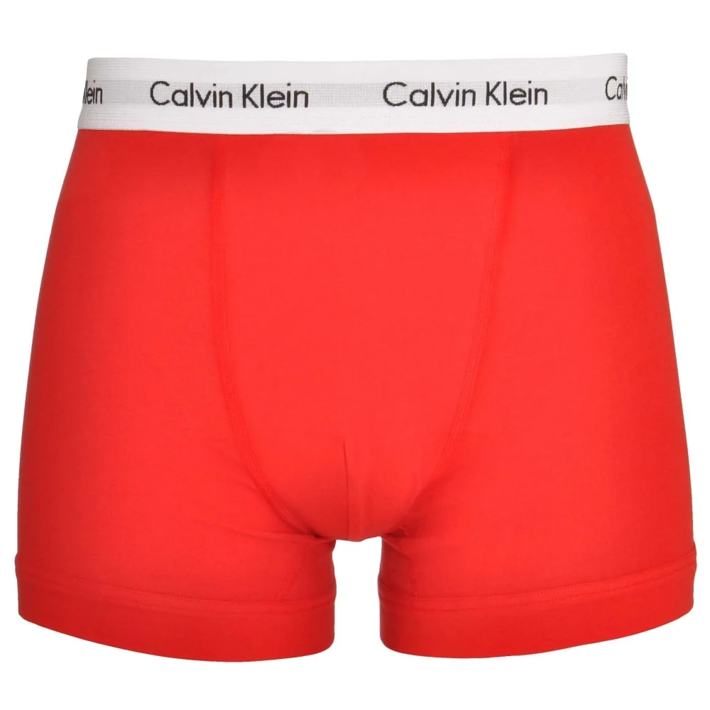 3-Pack Boxer Trunks, Blue/Red/White - Image 4