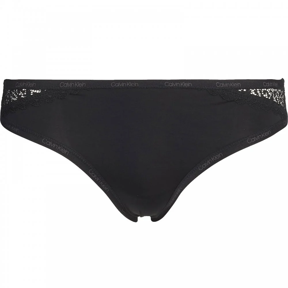 Flirty Lace Bikini Brief, Black