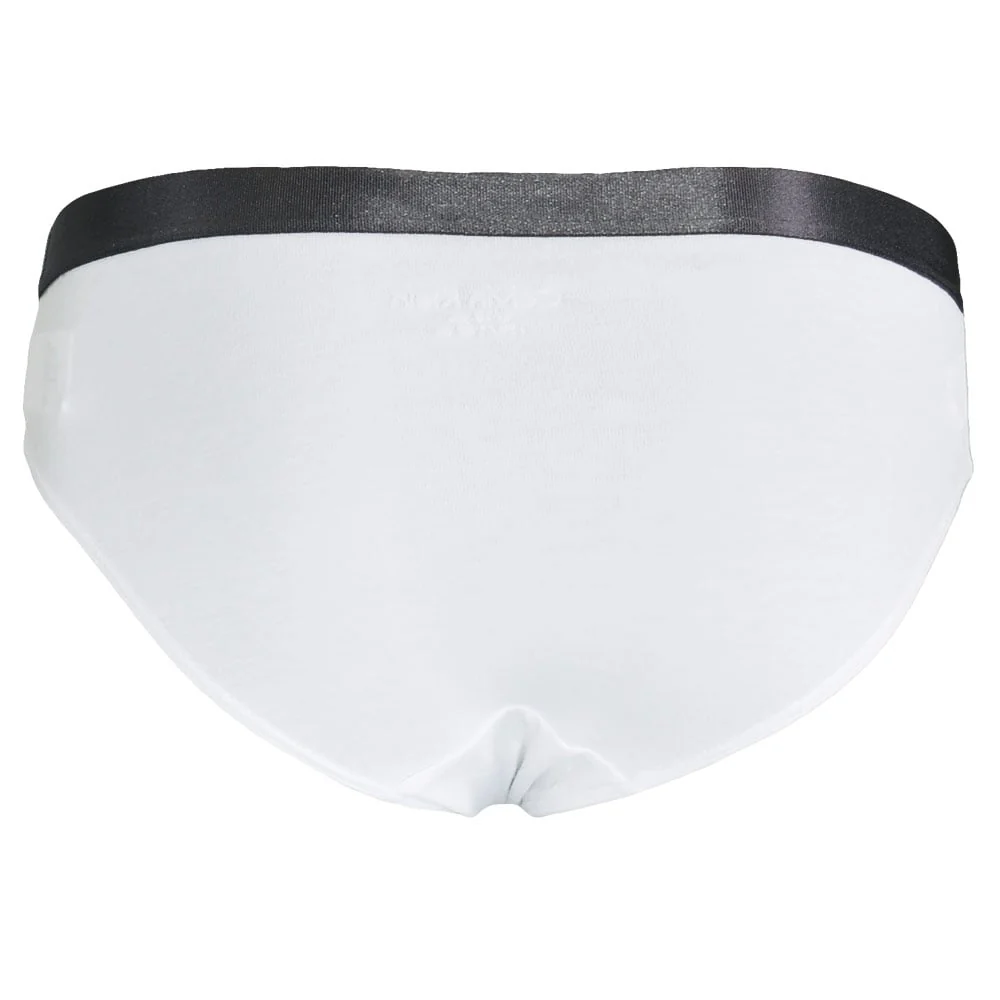 GIRLS 2 Pack Customized Stretch Bikini Brief, Heather Grey / White - Image 4