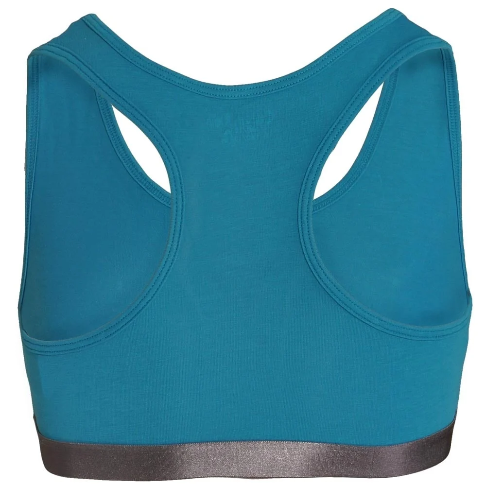 GIRLS 2 Pack Customized Stretch Bralette, Corydalis Blue / Mosaic Blue - Image 3