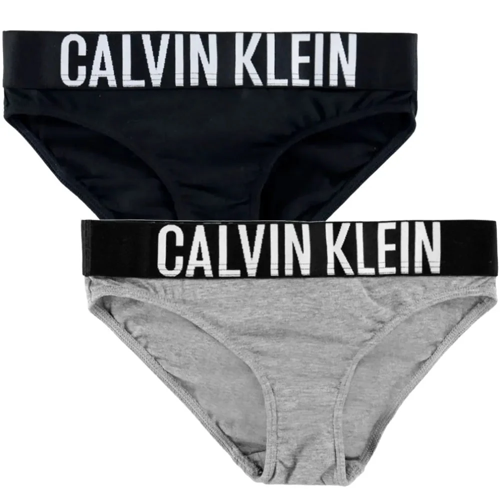 Girls 2-Pack Intense Power Bikini Briefs, Black/Grey