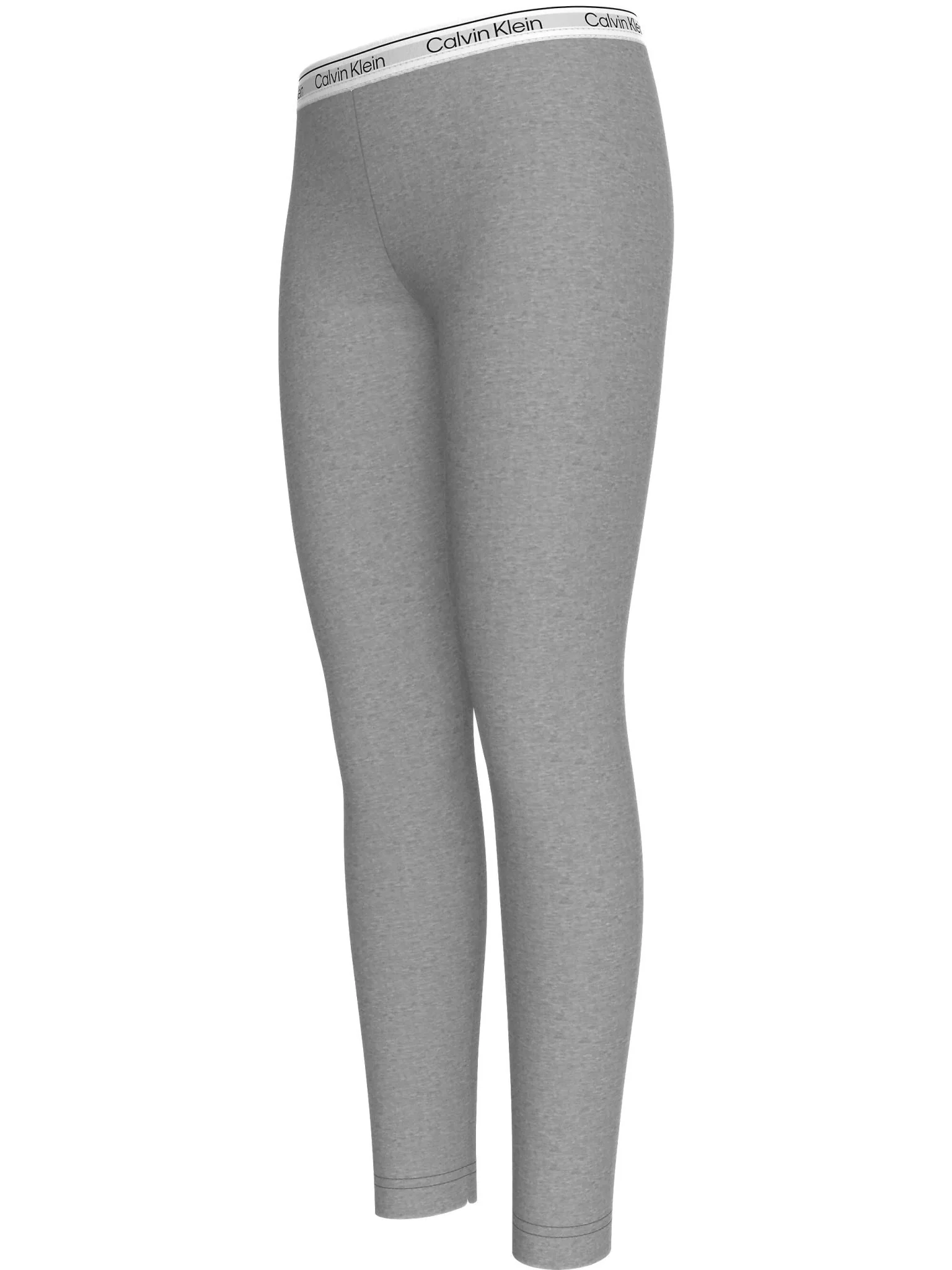 Girls 2-Pack Logo Waistband Leggings, Grey/Navy - Image 8