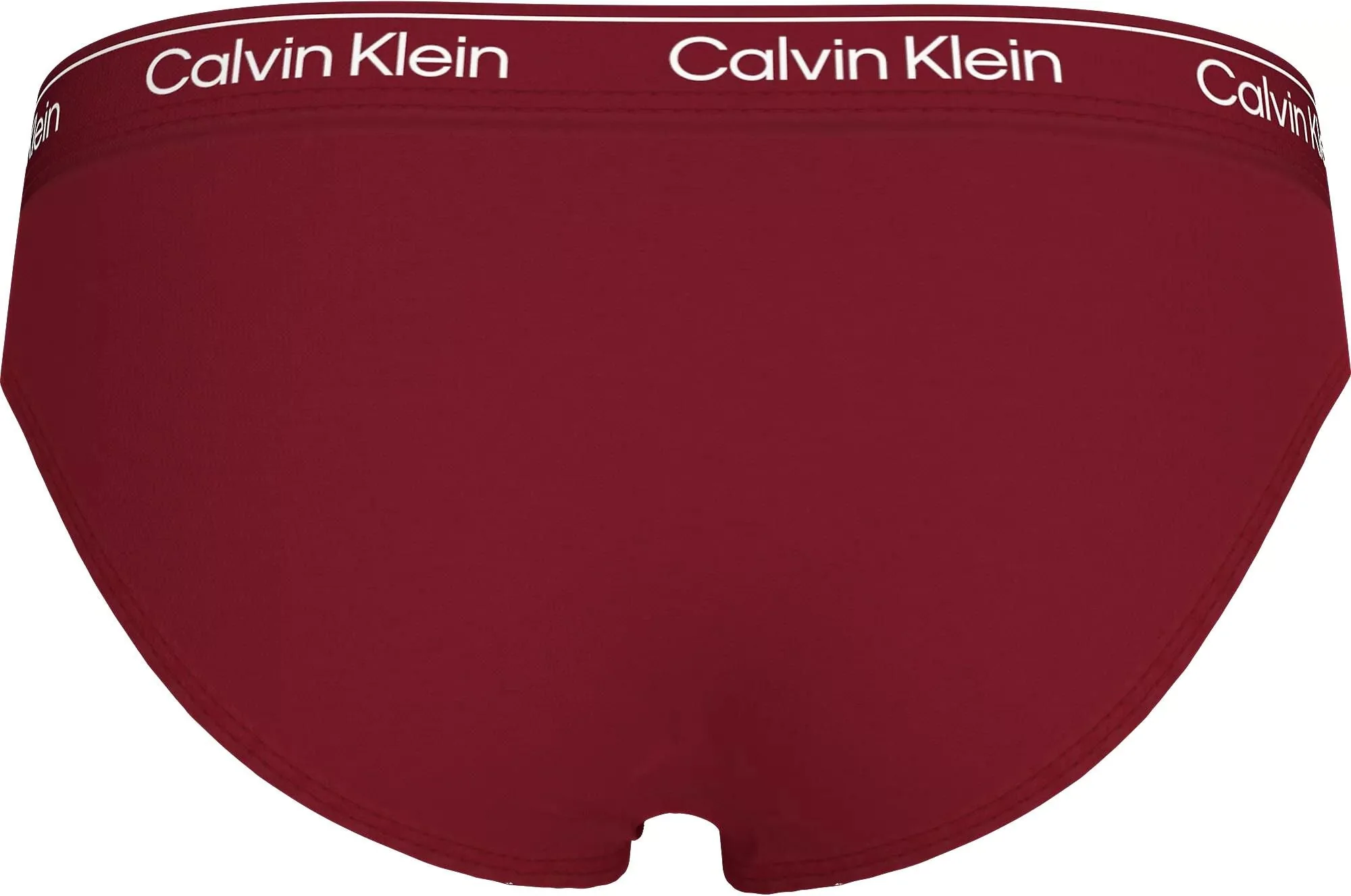 Girls 2-Pack Modern Cotton Bikini Briefs, Burgundy/Black - Image 3