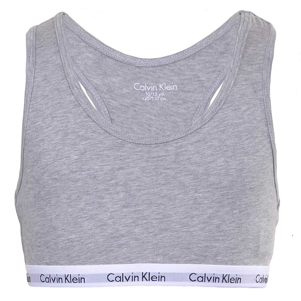 Girls 2 Pack Modern Cotton Bralette, Pink/Grey - Image 3