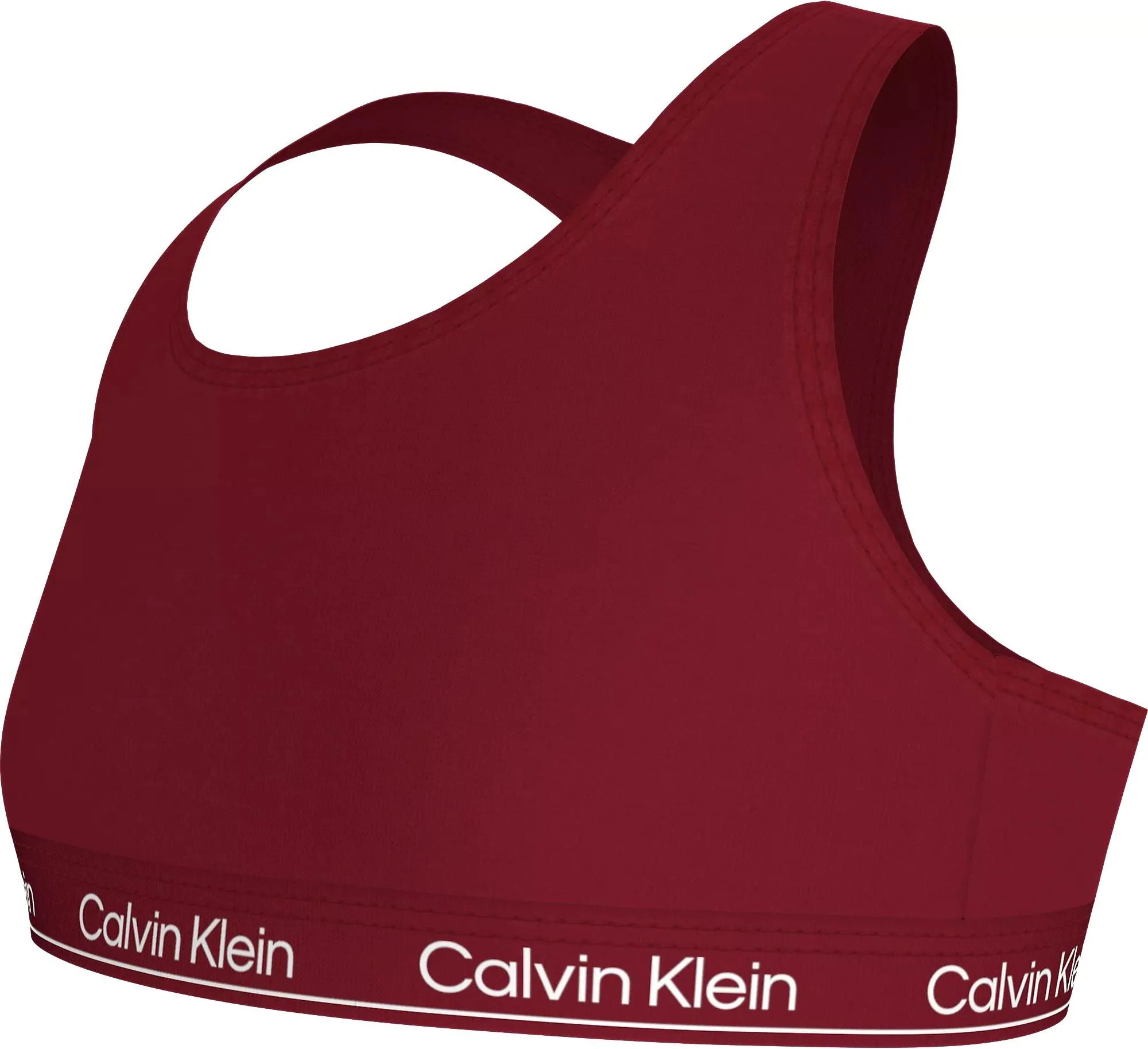 Girls 2-Pack Modern Cotton Bralettes, Burgundy/Black - Image 2