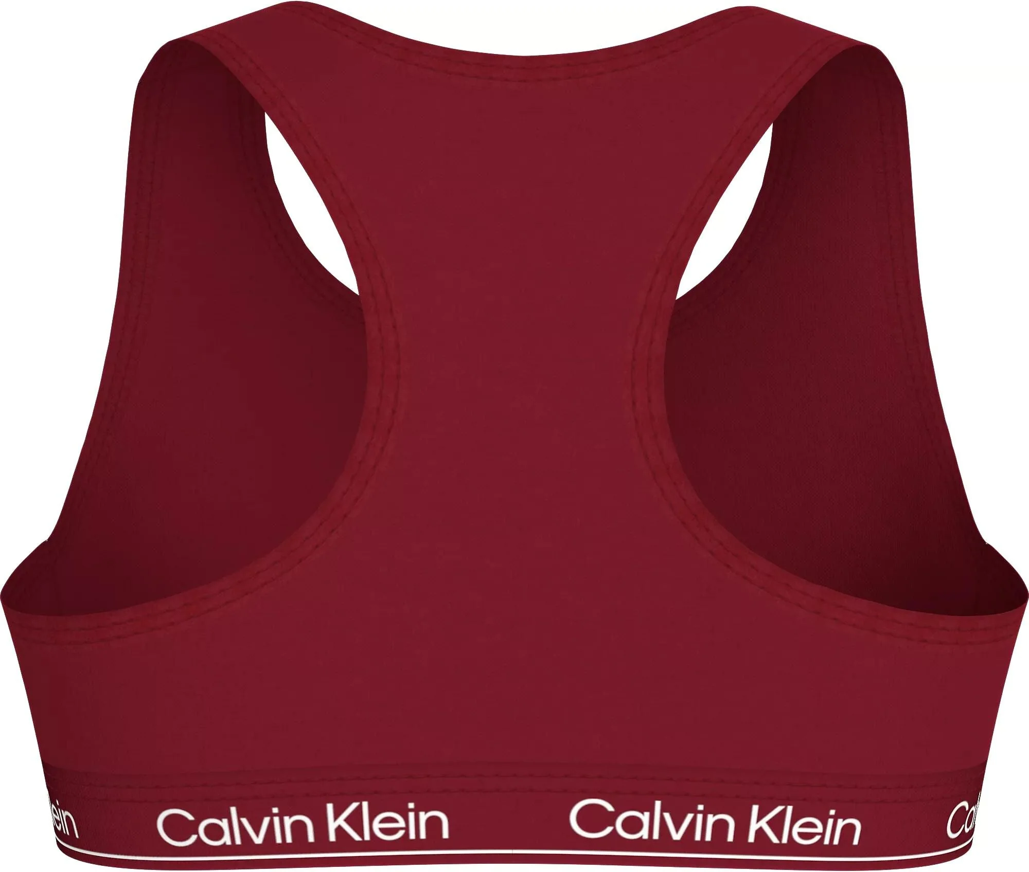 Girls 2-Pack Modern Cotton Bralettes, Burgundy/Black - Image 3