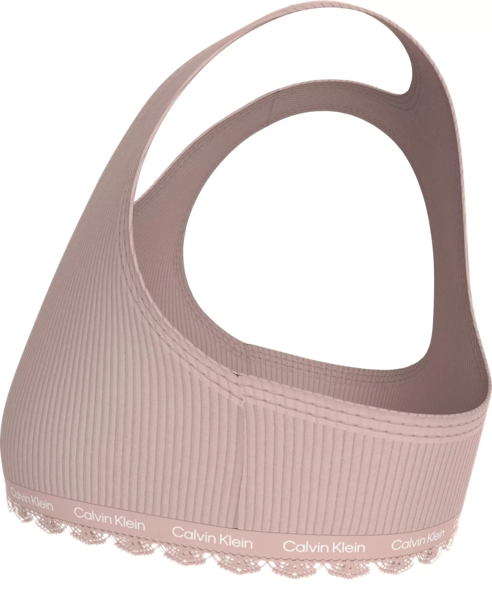 Girls 2-Pack Ribbed Cotton Modal Bralettes, Pink/Black - Image 6