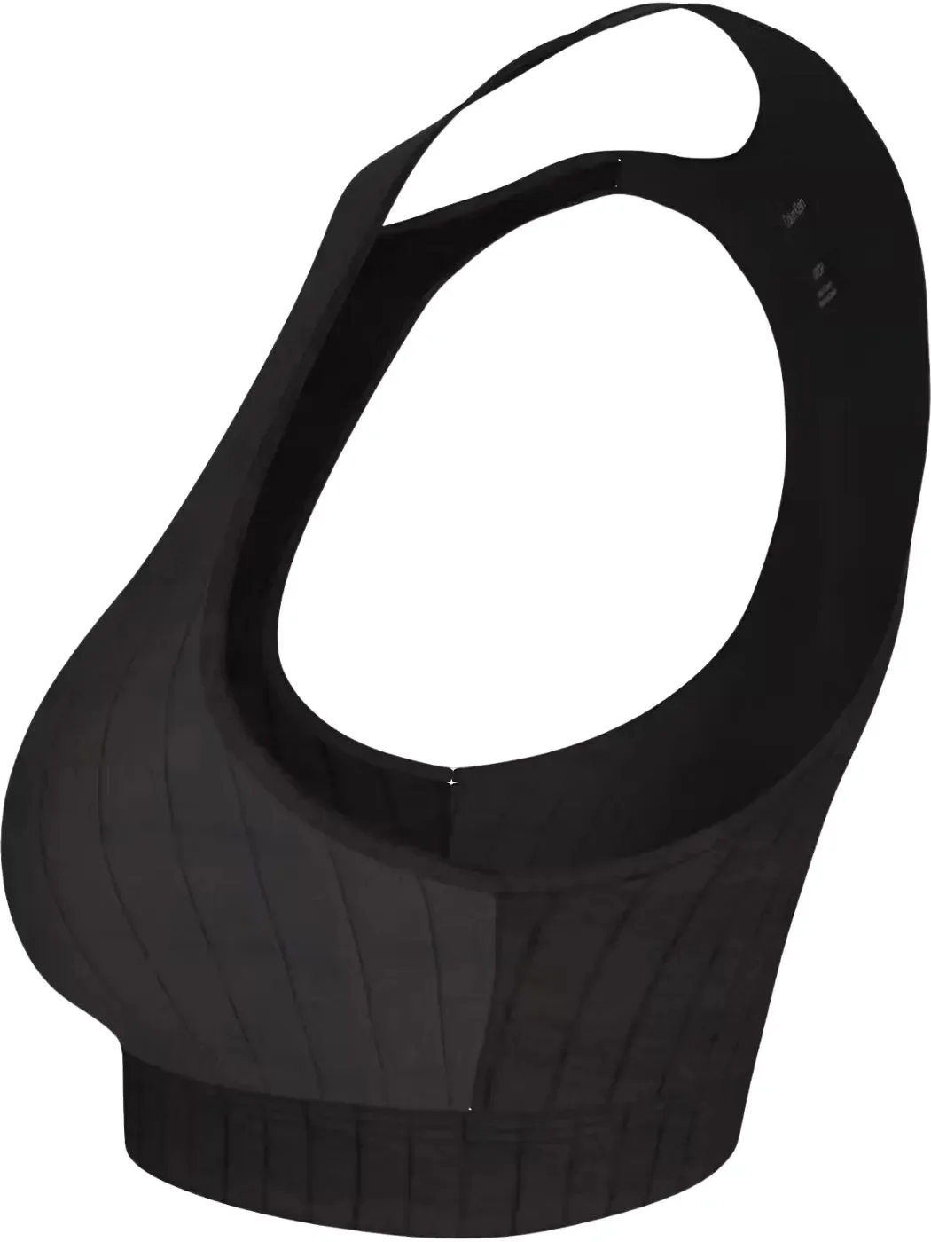 Heritage Athletic Cotton Unlined Bralette, Black - Image 4