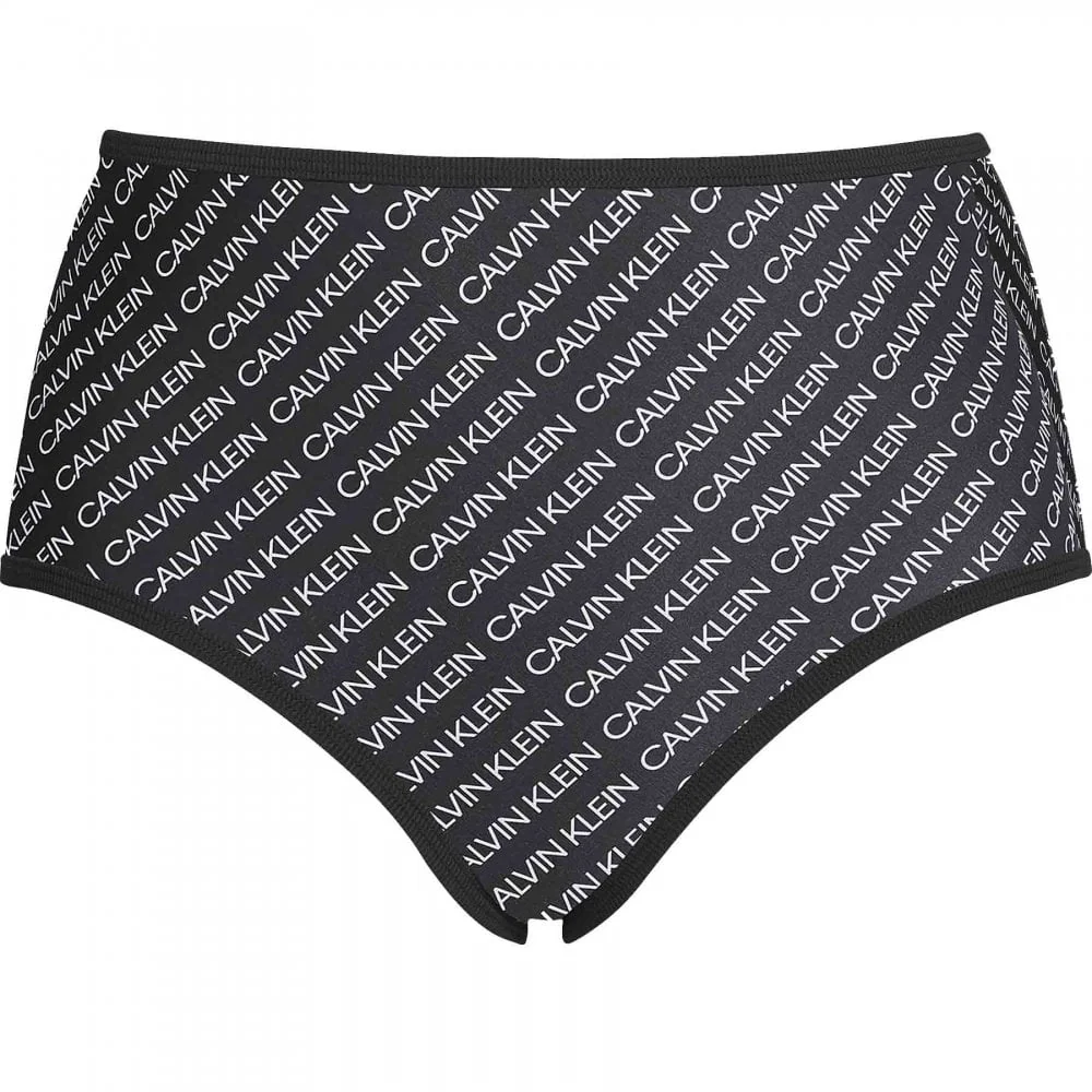 High Waist Swim Bikini, Core Diagonal Logo