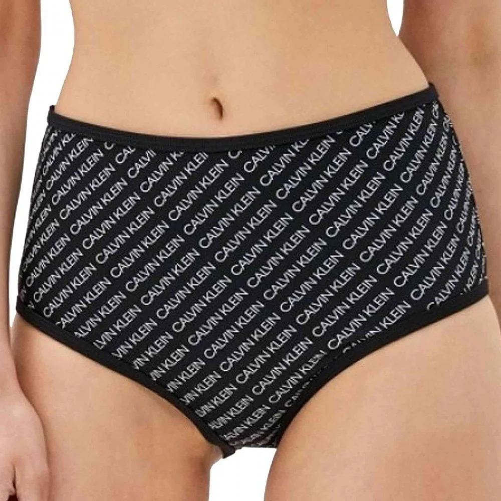 High Waist Swim Bikini, Core Diagonal Logo - Image 2