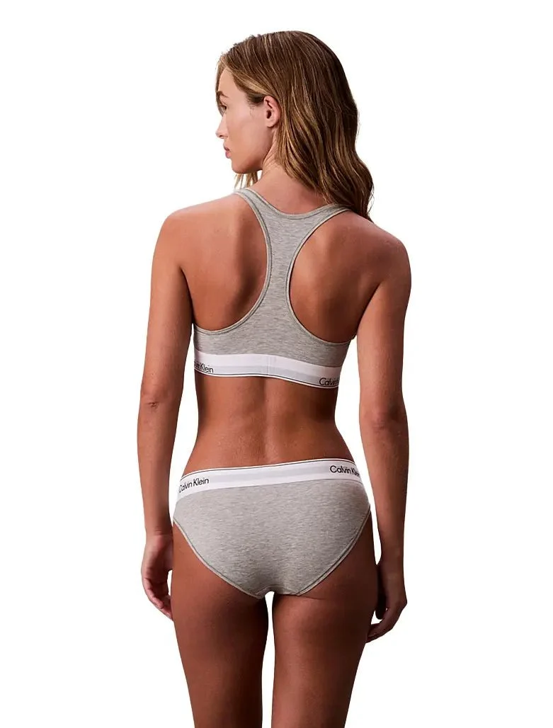 Icon Cotton Modal Bikini Brief, Grey Heather - Image 5