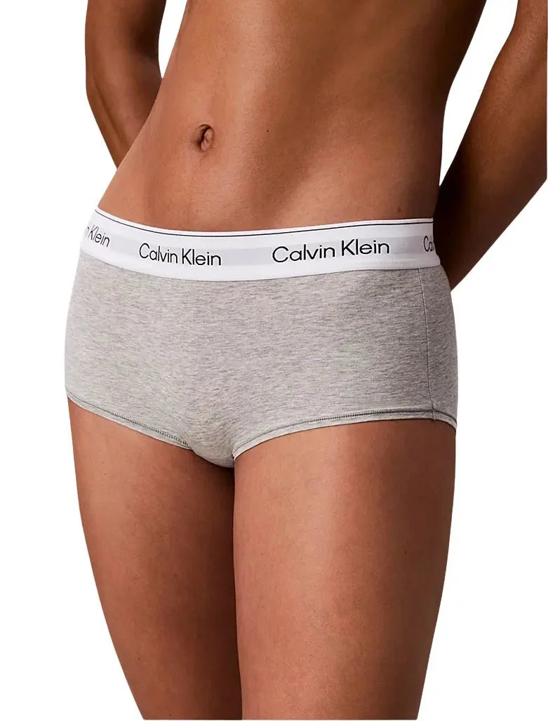 Icon Cotton Modal Boy Short, Grey Heather