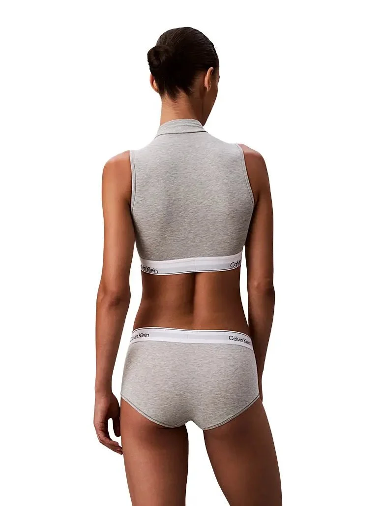 Icon Cotton Modal Boy Short, Grey Heather - Image 2