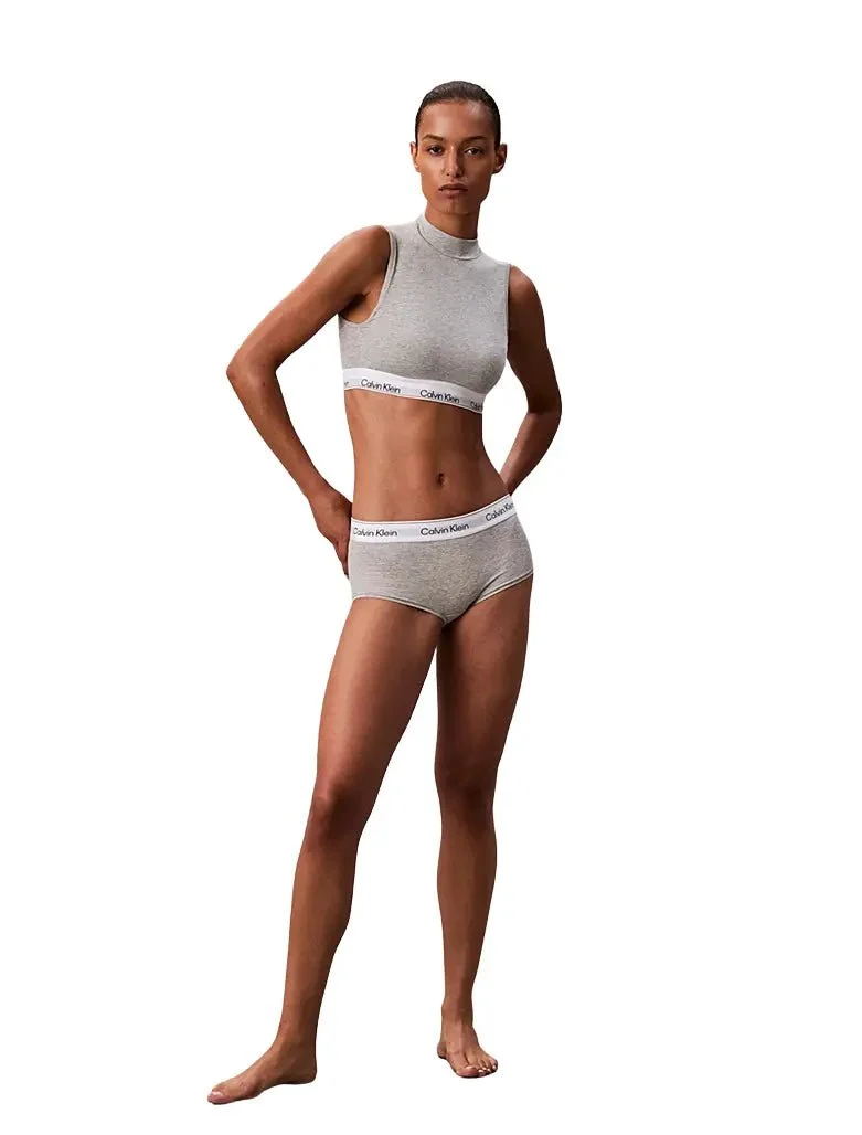 Icon Cotton Modal Boy Short, Grey Heather - Image 4