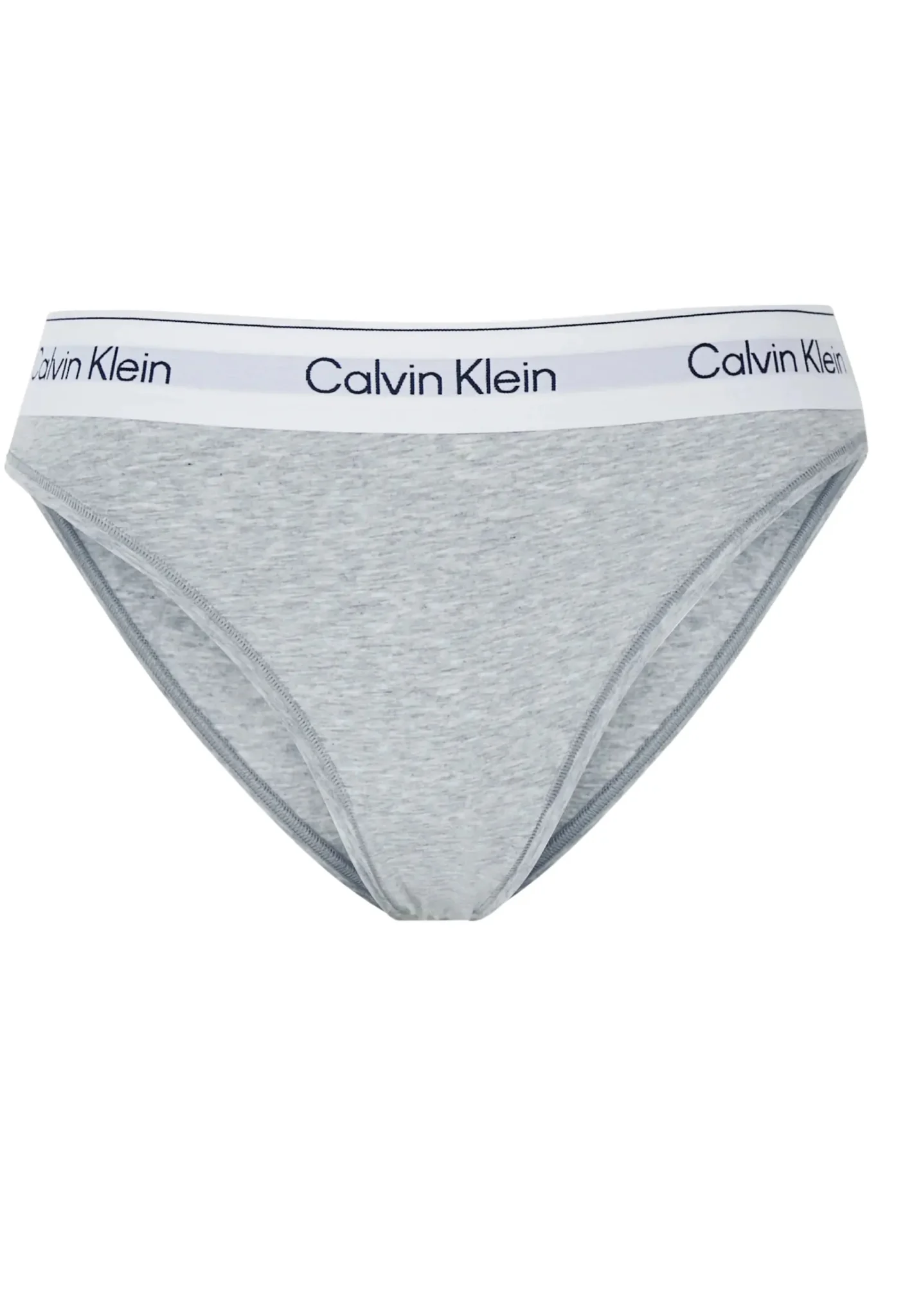 Icon Cotton Modal High Leg Tanga Brief, Grey Heather