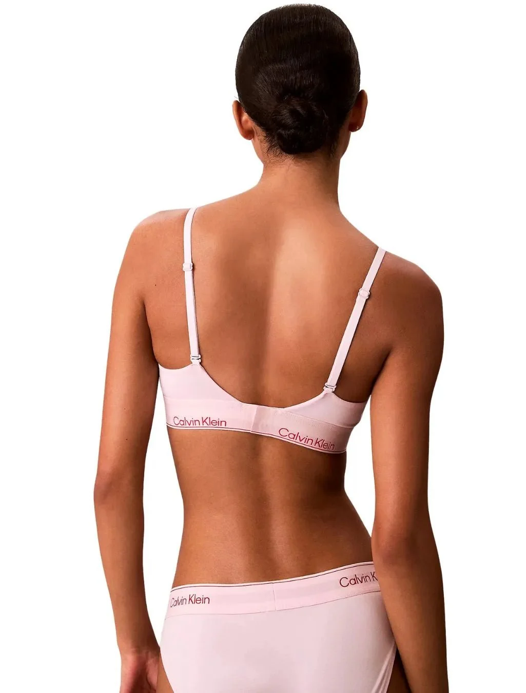 Icon Cotton Modal Lightly Lined Triangle Bra, Potpourri Pink - Image 4