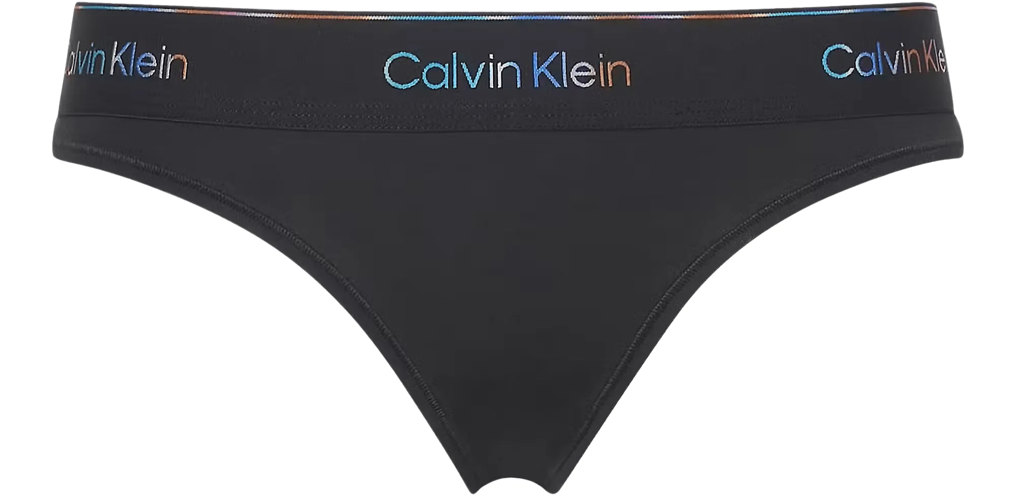 Icon Cotton Modal Thong, Black/Pride