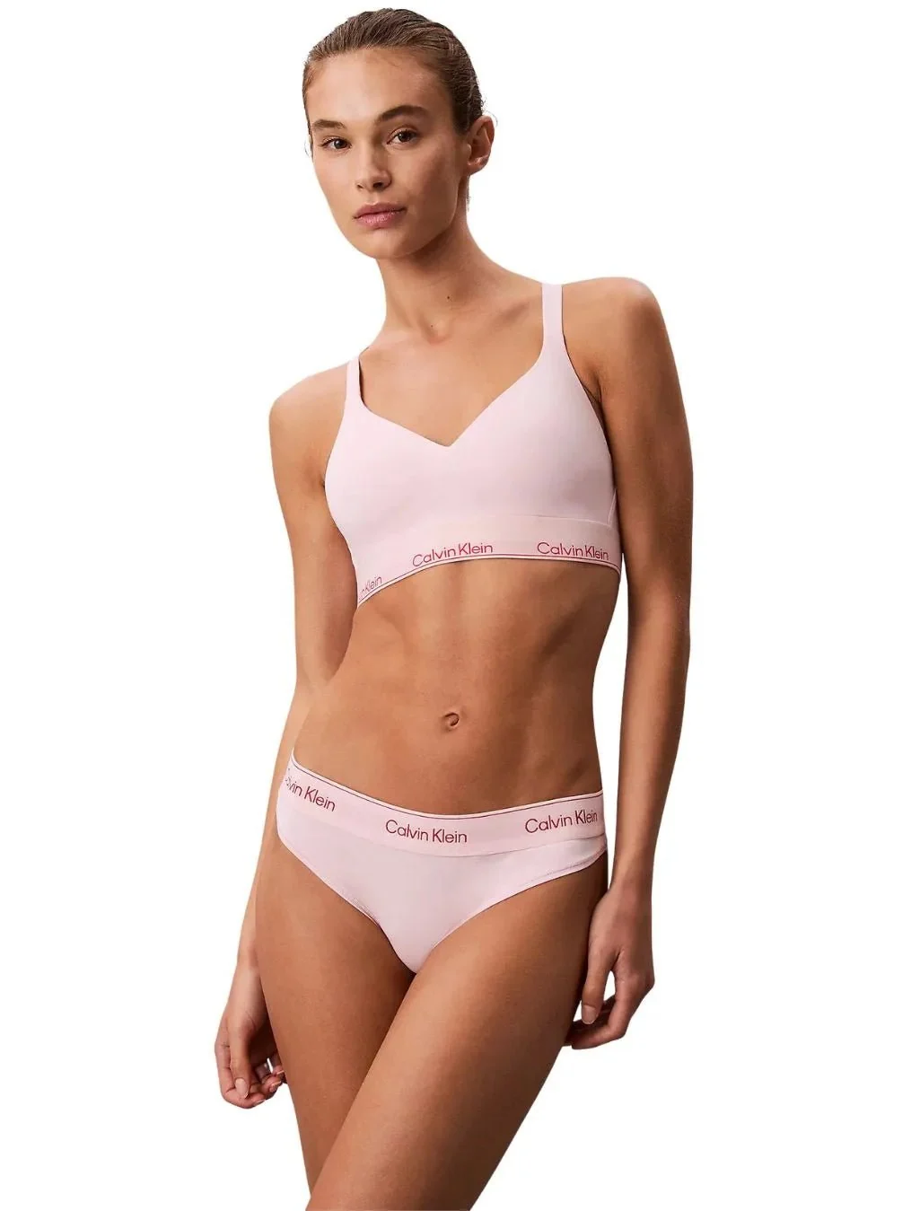 Icon Cotton Modal Thong, Potpourri Pink - Image 2