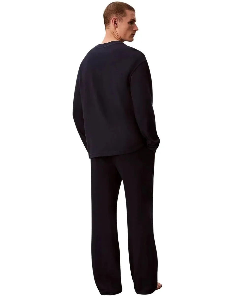 Icon Luxe Jersey Pyjama Set, Dark Navy - Image 4