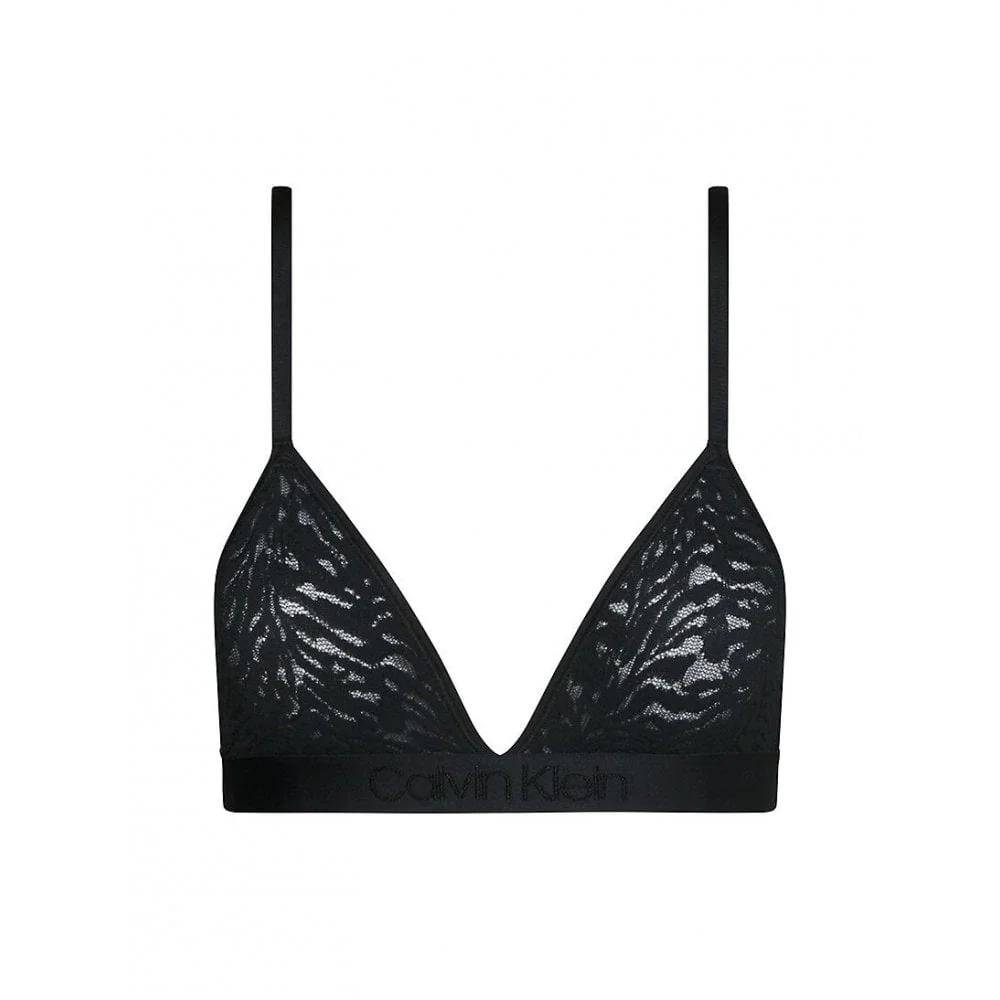 Intrinsic Lace Triangle Bra, Black