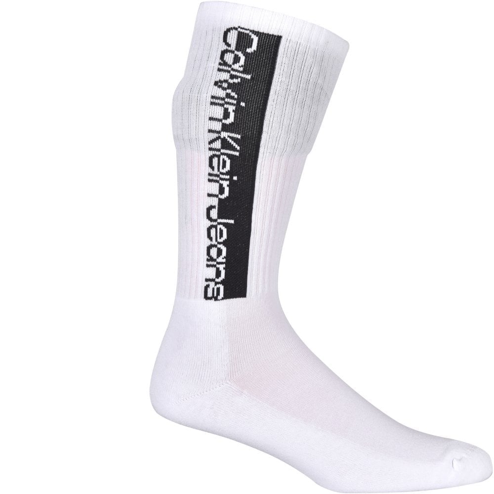 Jeans 3-Pack Mixed Logo Athleisure Sports Socks, White - Image 3