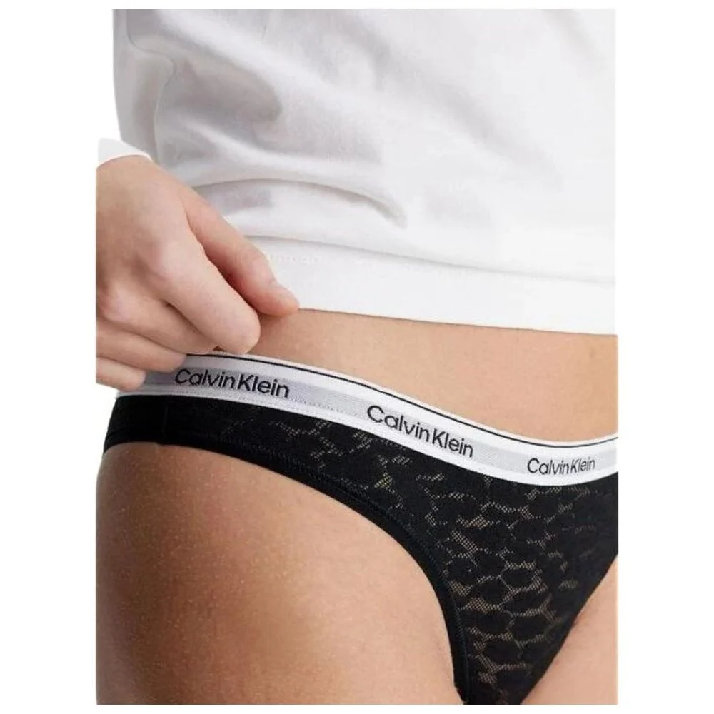 Leopard Lace Brazilian Brief, Black - Image 4