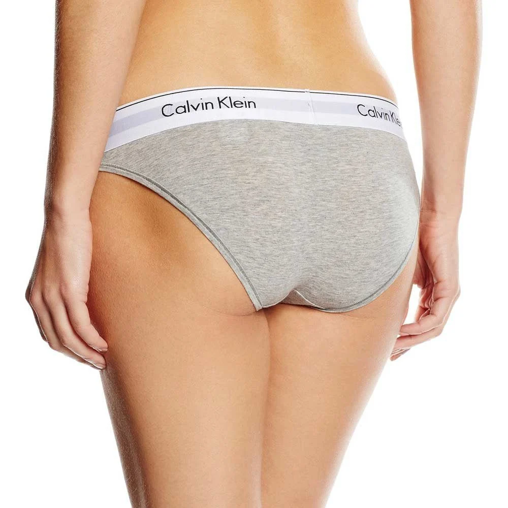 Modern Cotton Bikini Brief, Grey Heather - Image 2