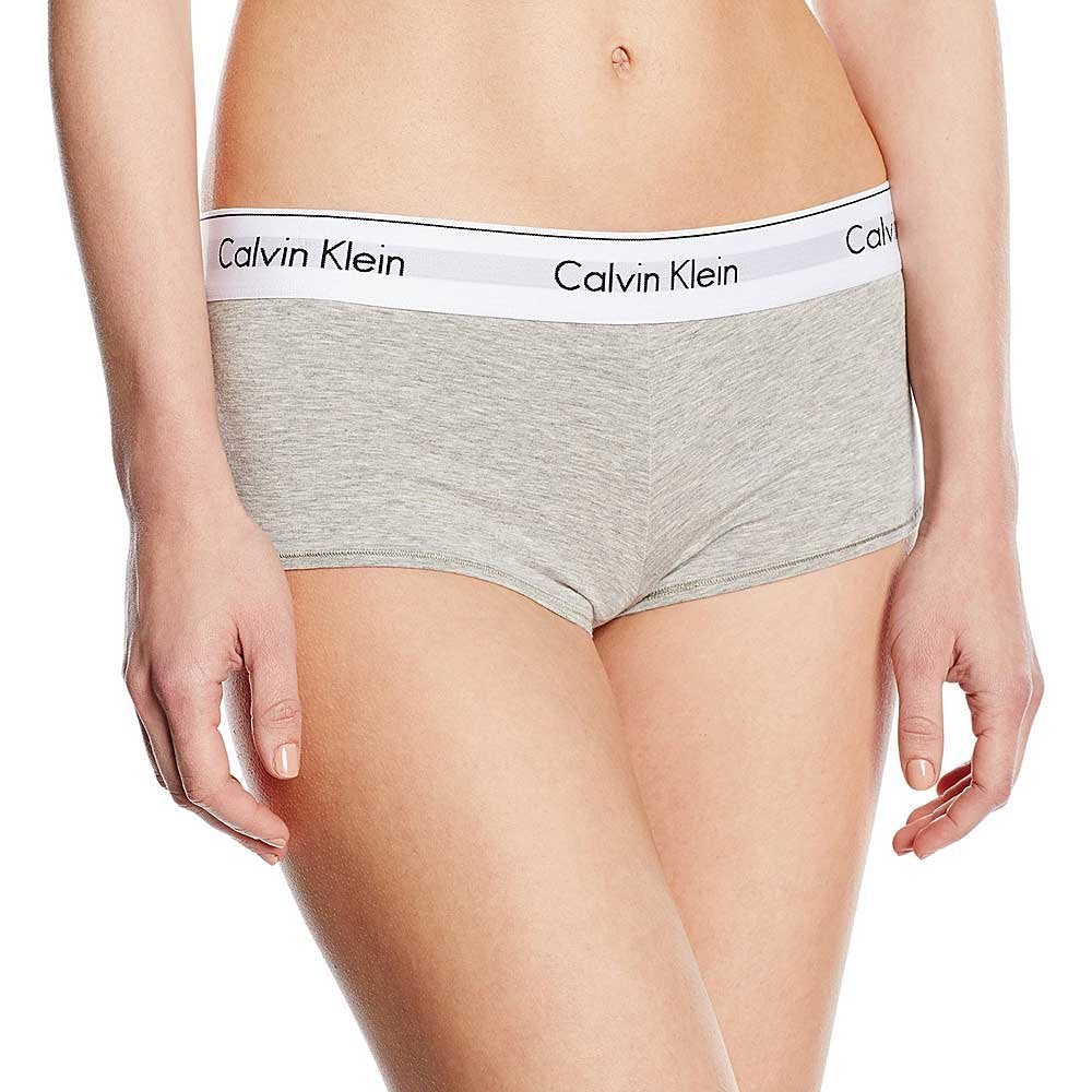 Modern Cotton Boyshort, Grey Heather