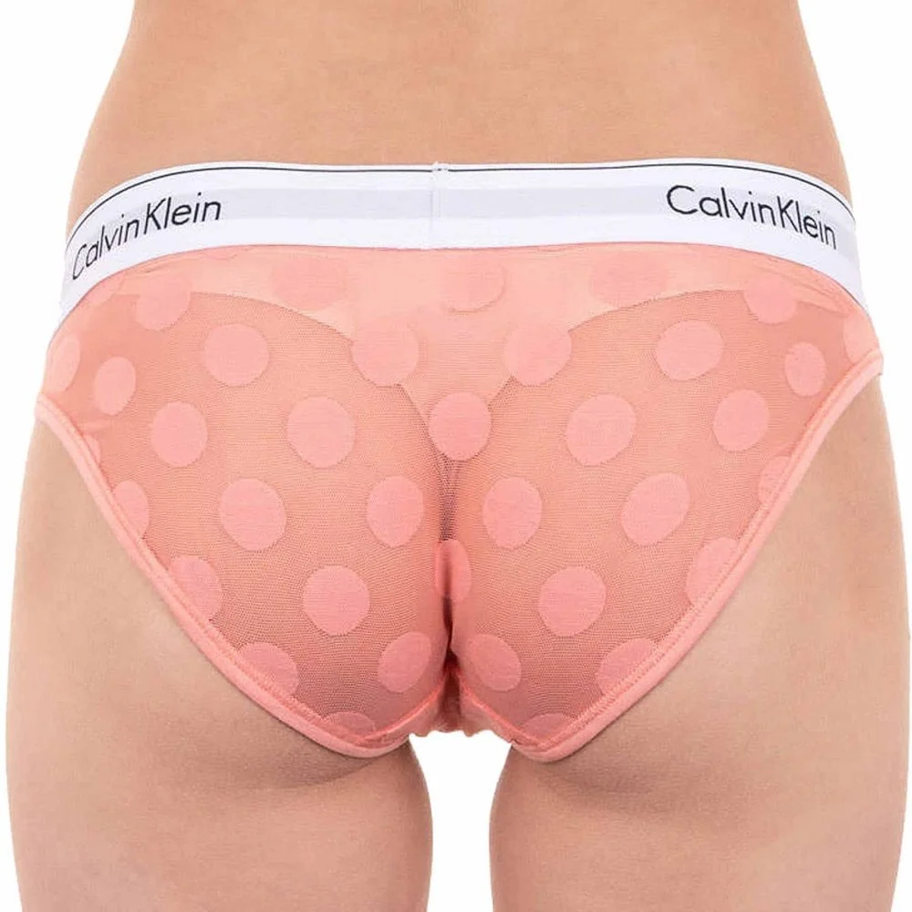 Modern Cotton Dot Light Lined Bikini Brief, Gerbera Daisy - Image 2