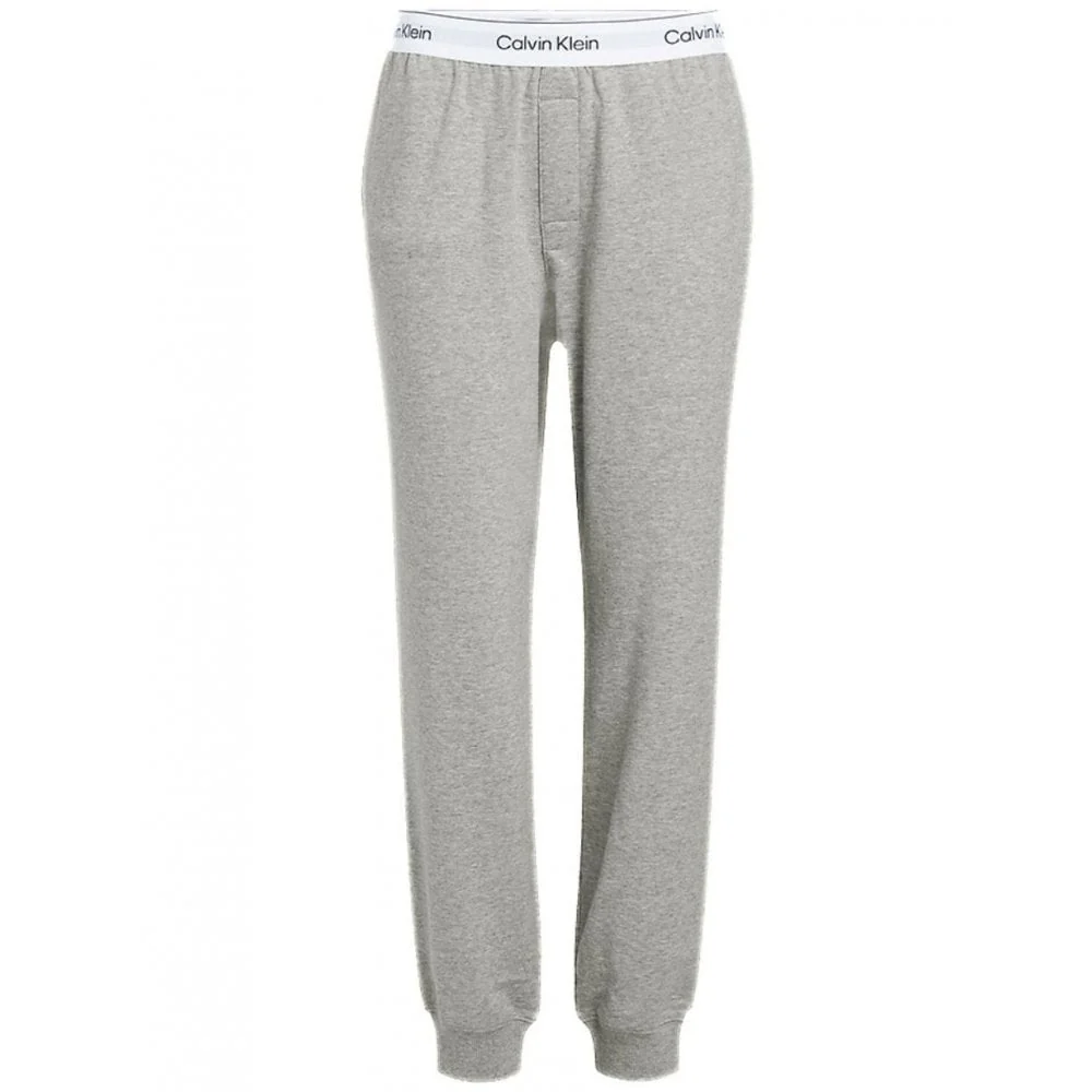 Modern Cotton Lounge Jogging Bottoms, Grey Heather