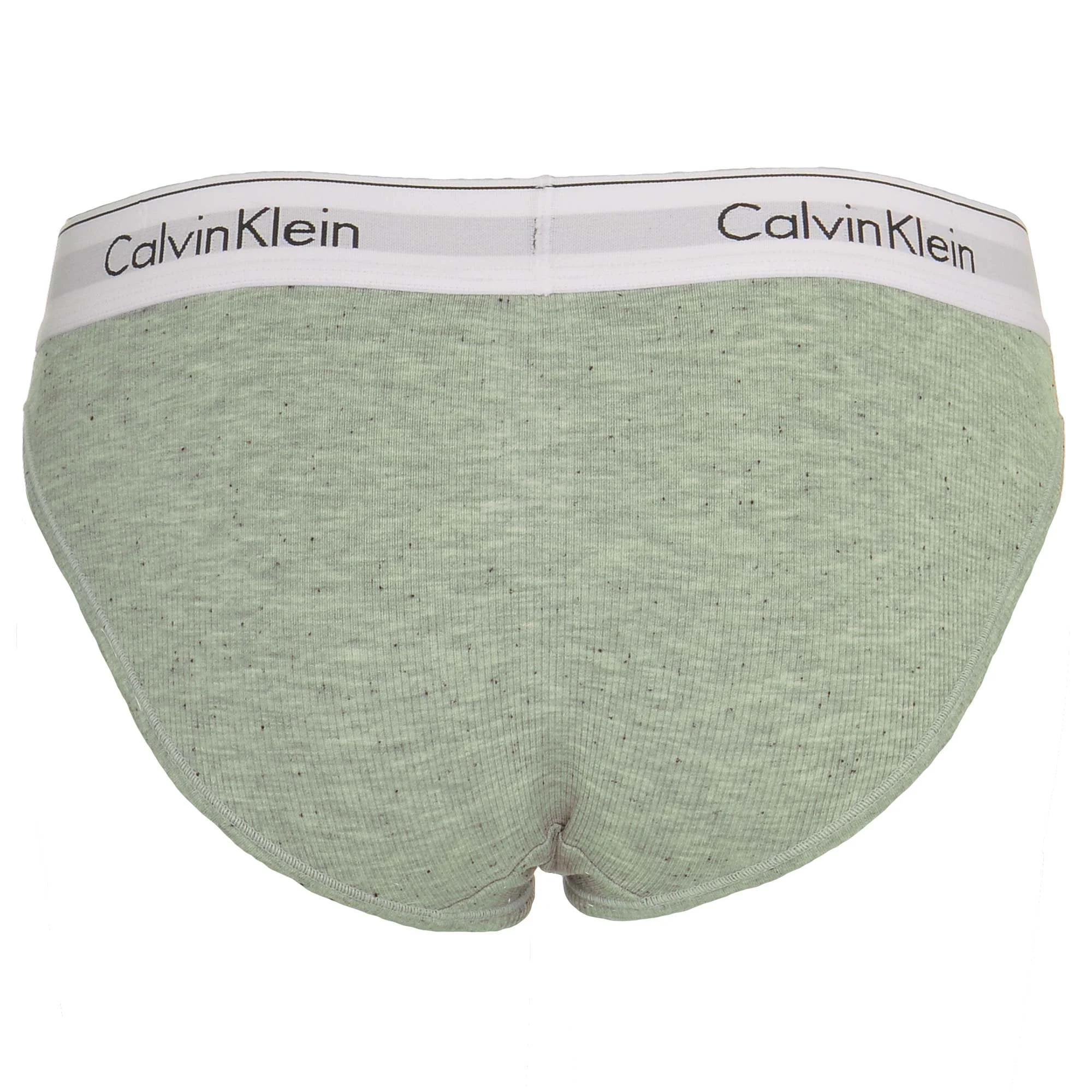 Modern Cotton Ribbed Modal Bikini Brief, Graphic Rib / Heather Grey - Image 2