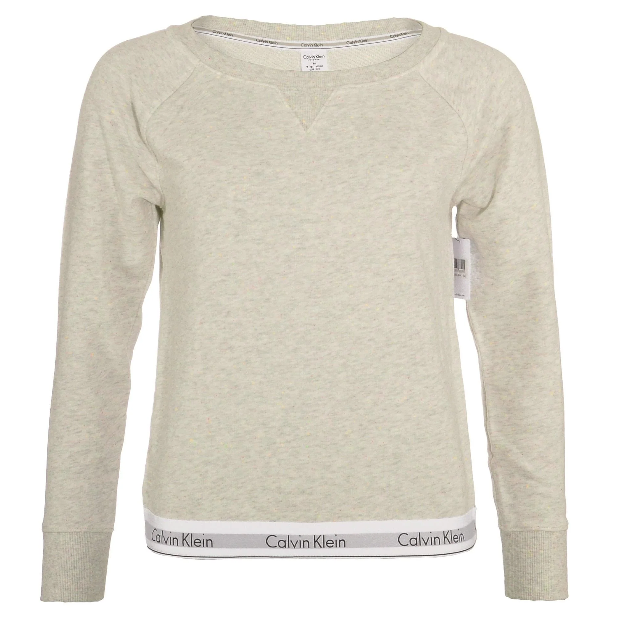 Modern Cotton Sweatshirt, Snow Heather - Neon Neps