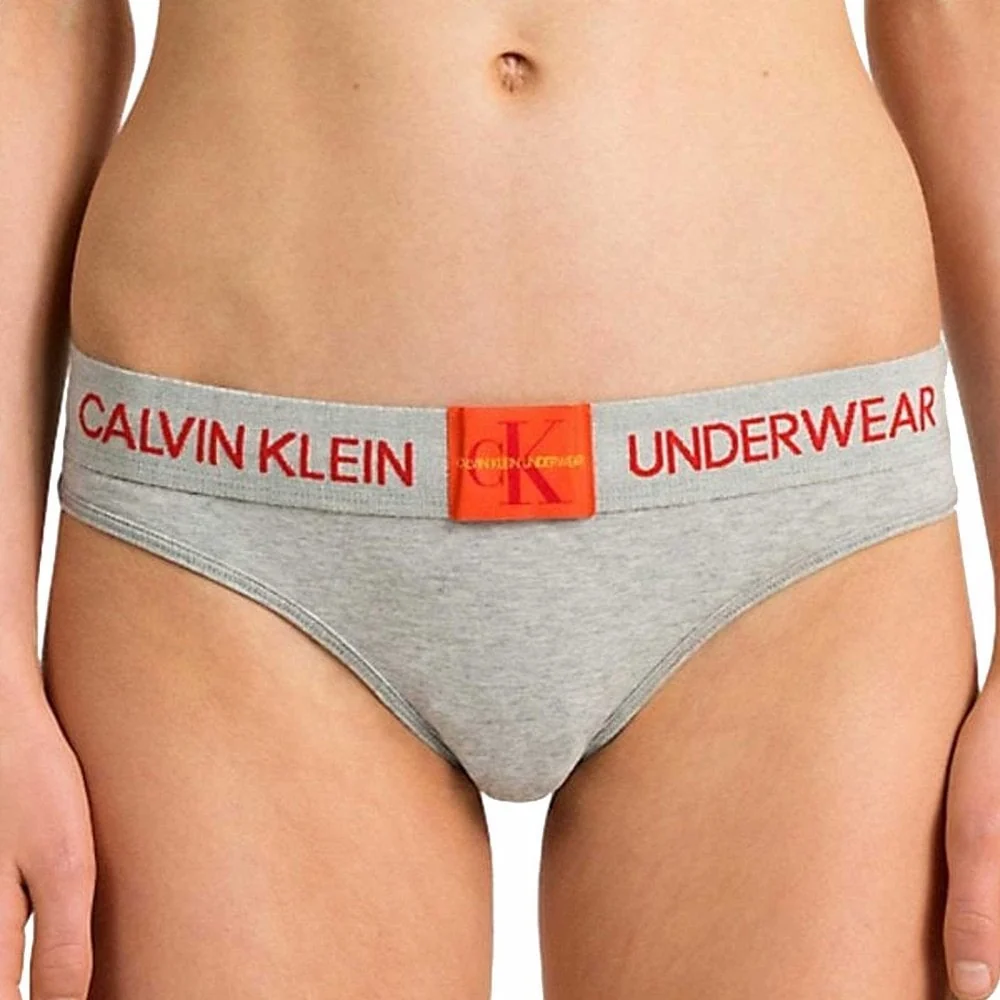 Monogram Thong, Grey Heather - Image 2