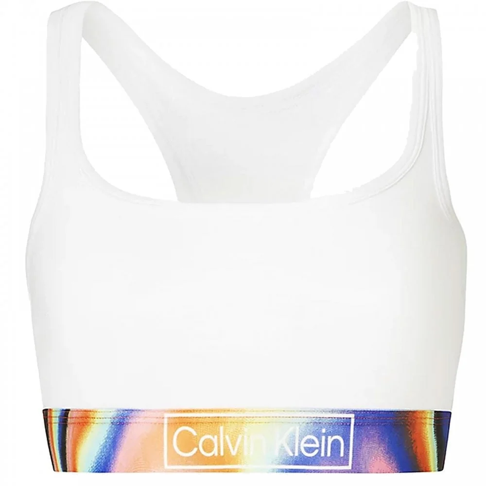 Organic Cotton Pride Bralette, White