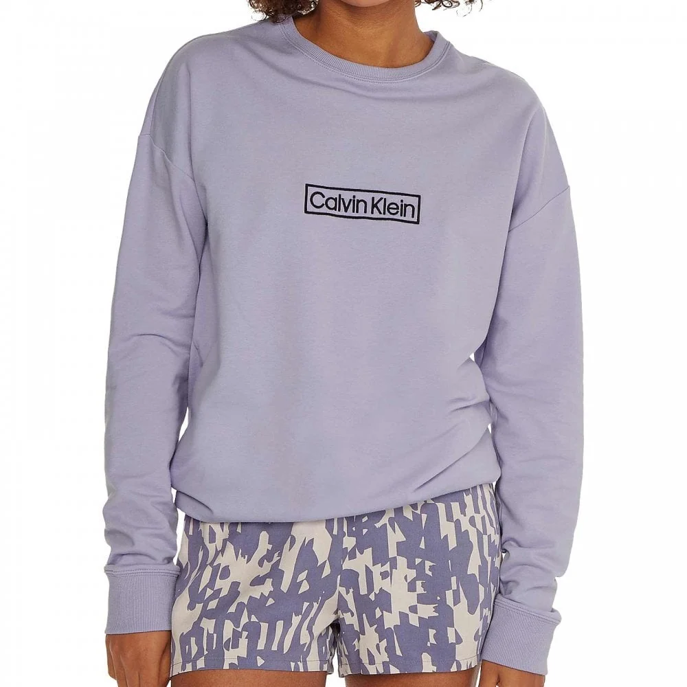 Reimagined Heritage Pyjama Top, Vervain Lilac - Image 3