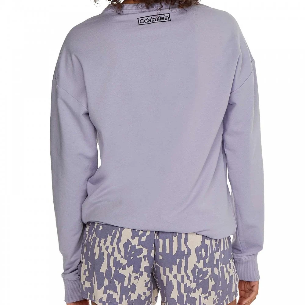 Reimagined Heritage Pyjama Top, Vervain Lilac - Image 4