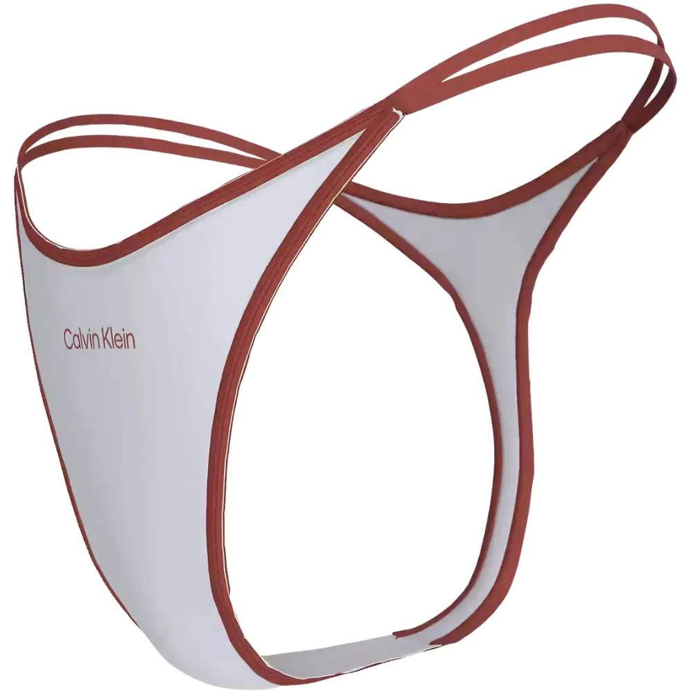 Retro Binding String Thong, White - Image 3
